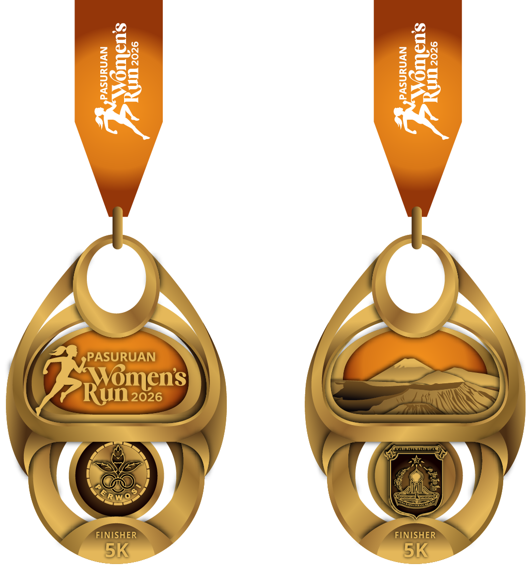 Medali finisher Pasuruan Women's Run 2026